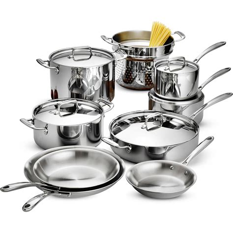 kitchen in a box stainless steel cookware set 58-piece|Tramontina Tri.